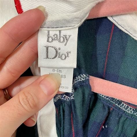 vintage baby dior onesie|Baby Dior Vintage Baby Onesie, with snaps on the .